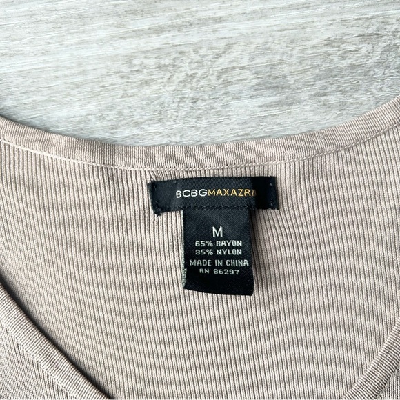 BCBGMaxAzria Geometric Studded Round Neck Sleeveless Sweater Tank Dress - Picture 5 of 11